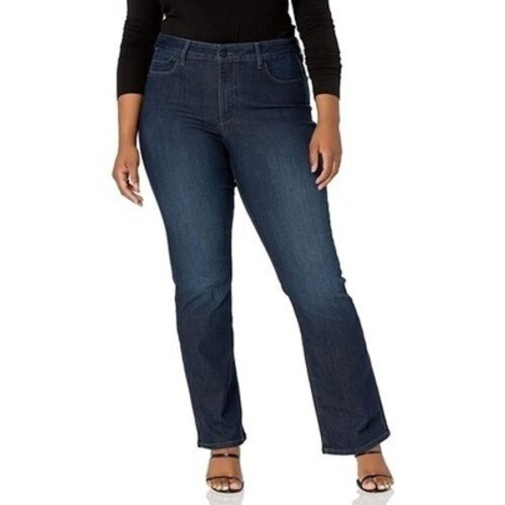 NYDJ 24W Jeans Mini Boot Cut Lift Tuck Slimming Western CowgirlDark Wash  New